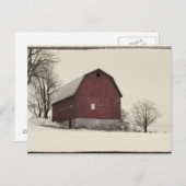 oude schuur briefkaart (Voorkant / Achterkant)
