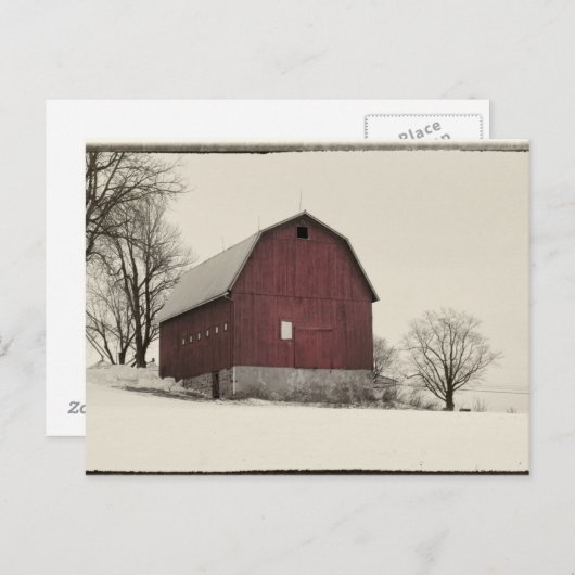 oude schuur briefkaart (Voorkant / Achterkant)