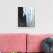 Oude schuur deur canvas afdruk (Insitu (Woonkamer))