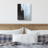 Oude schuur deur canvas afdruk (Insitu (Slaapkamer))