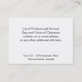 Oude schuur en hek van Boerderij in het land Visitekaartje (Achterkant)