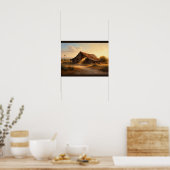 Oude schuur half ingestort in het zonlicht poster (Keuken)