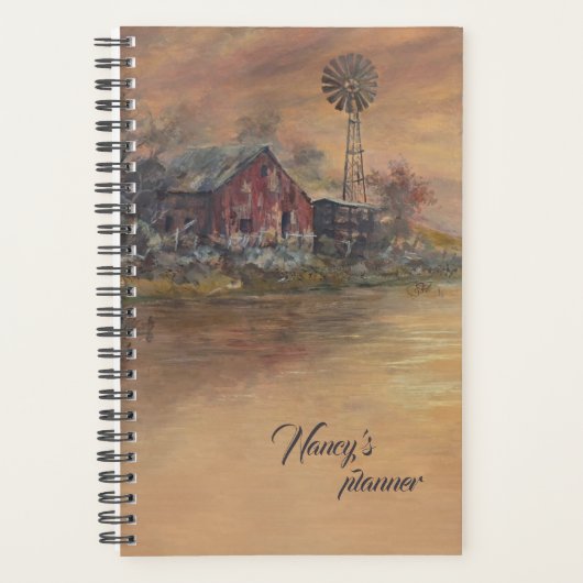 Oude Schuur - Handgeschilderd Planner (Voorkant)