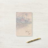 Oude Schuur - Handgeschilderd Post-it® Notes (Op bureau)