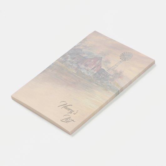 Oude Schuur - Handgeschilderd Post-it® Notes (Schuin)