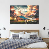 Oude schuur Ik geloof nog steeds in verbazingwekke Canvas Afdruk (Insitu (Slaapkamer))