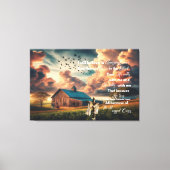Oude schuur Ik geloof nog steeds in verbazingwekke Canvas Afdruk (Voorkant)