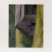 Oude schuur in Daisy Field Legpuzzel (Verticaal)