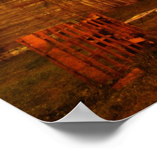 Oude schuur in New York State Poster (Hoek)