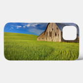 Oude Schuur in Veld met Lente Tarwe Case-Mate iPhone Case (Achterkant (horizontaal))