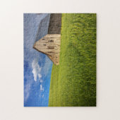 Oude Schuur in Veld met Lente Tarwe Legpuzzel (Verticaal)