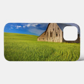 Oude schuur in veld met voorjaars tarwe Case-Mate iPhone case (Achterkant (horizontaal))