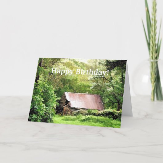 OUDE SCHUUR KAART (Voorkant)