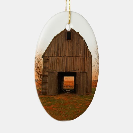 oude schuur keramisch ornament (Rechts)