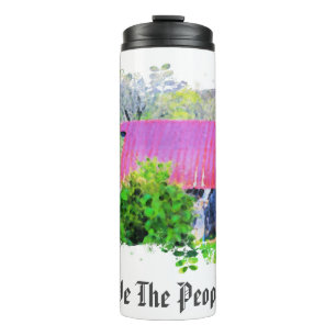 *~* Oude Schuur Landelijke Rustieke AP16 Thermosbeker