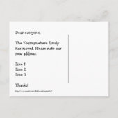 Oude schuur nieuw adres aankondigingskaart (Achterkant)