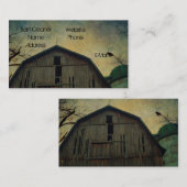 Oude schuur silo en vogel visitekaartje (Voorkant / Achterkant)
