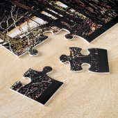 Oude schuur van Cades Cove Legpuzzel (Zijkant)