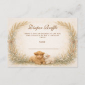 Oude Schuur Wilde Bloem Luier Raffle Informatiekaartje (Voorkant)