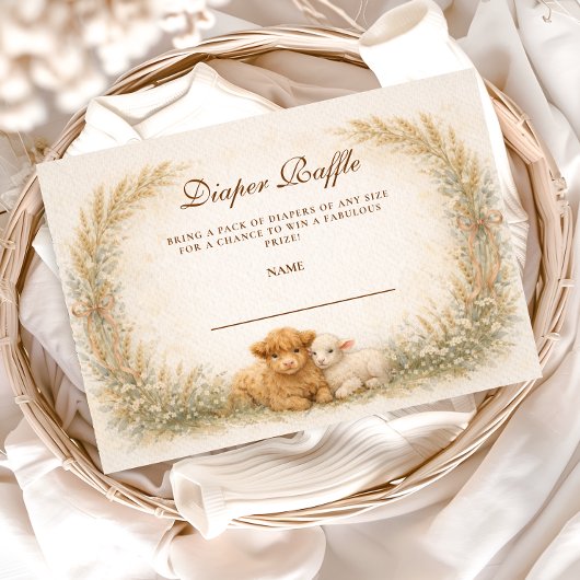 Oude Schuur Wilde Bloem Luier Raffle Informatiekaartje