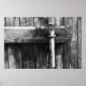 Oude schuurdeur poster (Voorkant)