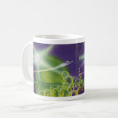 Oude Science Fiction Sci Fi Groene Bubbel Planeet Koffiemok (Voorkant links)