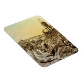 Oude Sciencefiction Buitenaardse Planeet Construct Magneet (Rechterzijde)