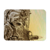 Oude Sciencefiction Buitenaardse Planeet Construct Magneet (Horizontaal)