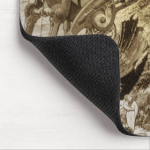 Oude Sciencefiction Buitenaardse Planeet Construct Muismat (Hoek)