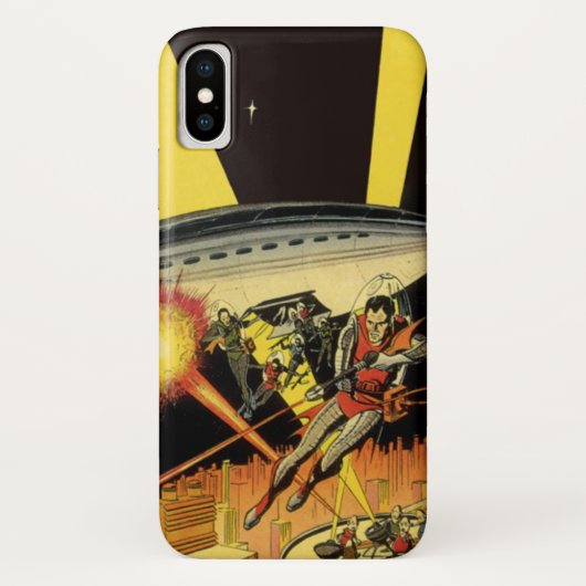 Oude sciencefiction, buitenaardse wezens uit een U Case-Mate iPhone Case (Achterkant)