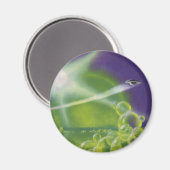 Oude sciencefiction groene bubbel planeet magneet (Voorkant / Achterkant)