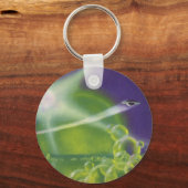Oude sciencefiction groene bubbel planeet sleutelhanger (Voorkant)