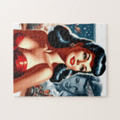 Oude Sciencefiction Pin-up Legpuzzel (Horizontaal)