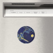 Oude sciencefiction, Sci-Fi Alien op ruimtewandeli Magneet (Insitu (Vaatwasser))