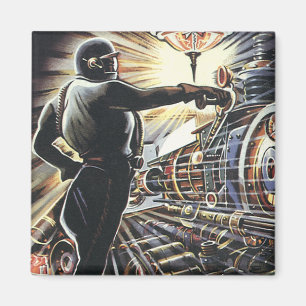 Oude Sciencefiction Sci-Fi Futuristische Machines Magneet