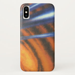 Oude Sciencefiction, Sci-Fi Rode Galaxy Draaikolke iPhone X Hoesje