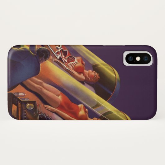 Oude Sciencefiction, Sci-Fi Wetenschappers in Lab Case-Mate iPhone Case (Achterkant (horizontaal))