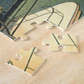 Oude sciencefiction-stoom-punk-omgebouwde auto legpuzzel (Zijkant)