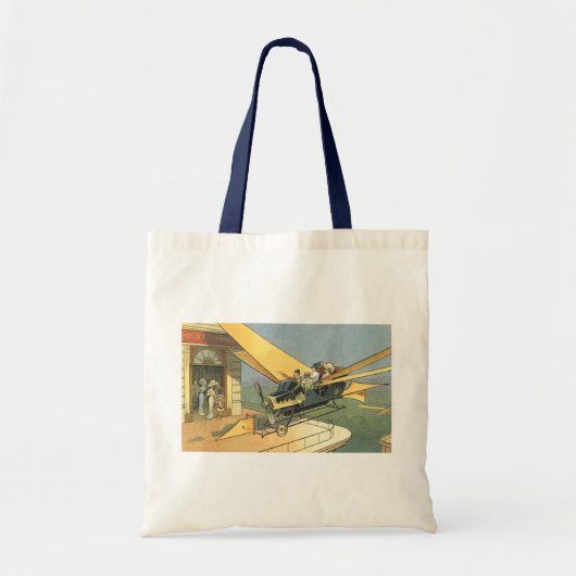 Oude sciencefiction-stoom-punk-omgebouwde auto tote bag (Voorkant)