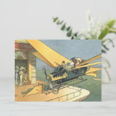 Oude sciencefiction stoomtijdperk cabriolet (Staand voorkant)