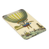 Oude sciencefiction-stoomtijdperk-hete luchtballon magneet (Rechterzijde)