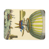 Oude sciencefiction-stoomtijdperk-hete luchtballon magneet (Horizontaal)