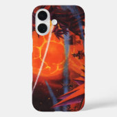 Oude Sciencefiction, vurige Sci-Fi-planeet Case-Mate iPhone Case (Achterkant)