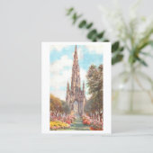 Oude Scott Monument, Edinburgh, Schotland Briefkaart (Staand voorkant)