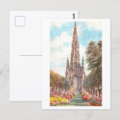 Oude Scott Monument, Edinburgh, Schotland Briefkaart (Voorkant / Achterkant)