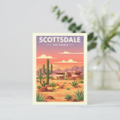 Oude Scottsdale Arizona Briefkaart (Staand voorkant)