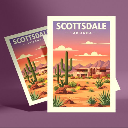 Oude Scottsdale Arizona Briefkaart
