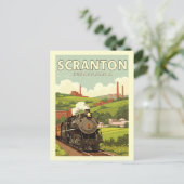 Oude Scranton Pennsylvania Briefkaart (Staand voorkant)