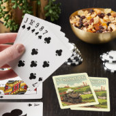 Oude Scranton Pennsylvania Pokerkaarten (Insitu)