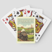 Oude Scranton Pennsylvania Pokerkaarten (Achterkant)